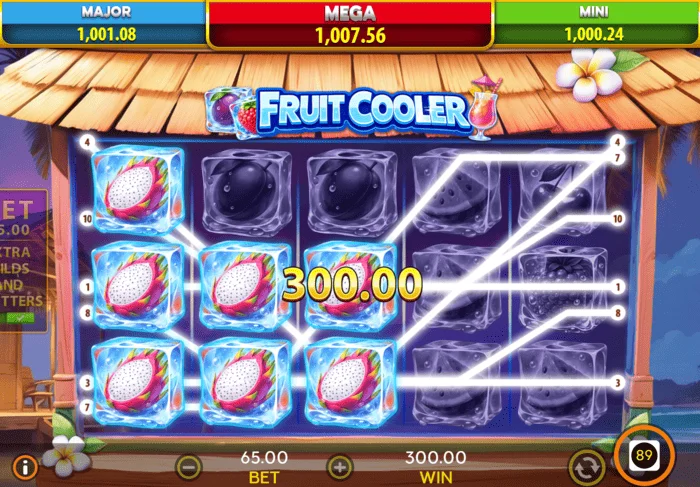 Fruit Cooler osnovna igra dobitek